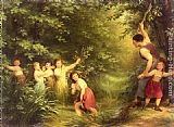 Fritz Zuber-Buhler The Cherry Thieves painting